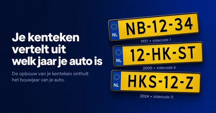 Kentekenplaat-codes: zo lees je het bouwjaar uit een kenteken